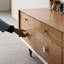 Cherry Wood TV Stand-106445421
