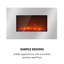 Lausanne Klarstein 90cm W Electric Fireplace