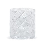 Basketweave Glass Tumbler