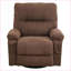 Fauteuils inclinables, pivotants à 360 ° pivotants simples avec coussin moelleux | Noyer brun | Fer + plastique-40990423