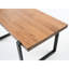 Table basse en bois massif de style rustique, 39 po, noyer, pour les espaces de vie 38,29 po Table avec touche, maison