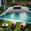 Parasol de patio extérieur carré douillet 10 pi Gentle Chic-85856851