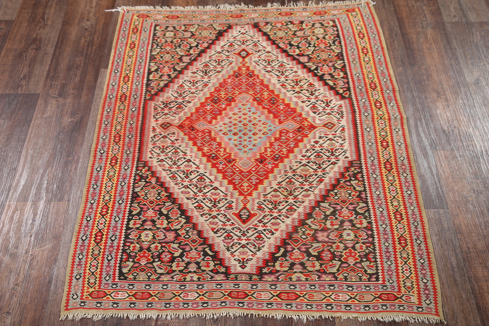 Bloomsbury Market Vosburg OneofaKind 3'7'' X 4'2'' Wool Area Rug in