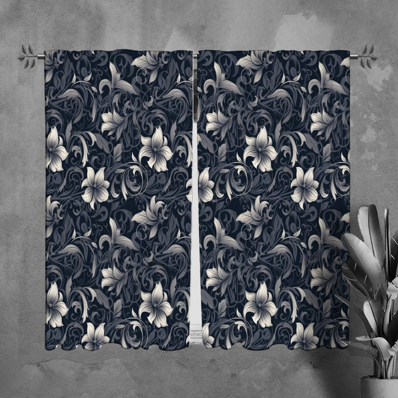 Paire de rideaux obscurcissant en polyester Mukund, L 20 po x L 82 po