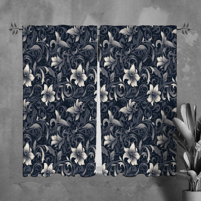 Paire de rideaux obscurcissant en polyester Mukund, L 40 po x L 82 po