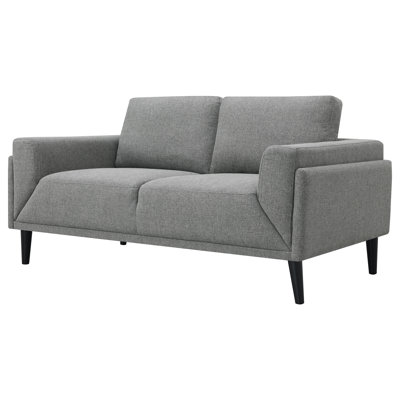 Exceptional Quality - Vivalda Upholstered Track Arm Loveseat Grey