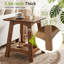 Table d'appoint en bois massif avec rangement-1208333937