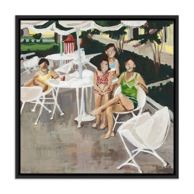 Texas, Aug. 1970 by Amanda Snyder - Floater Frame Painting