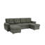 Upholstered 112 " Fabric U-Shaped Sofa Bed-2035092131