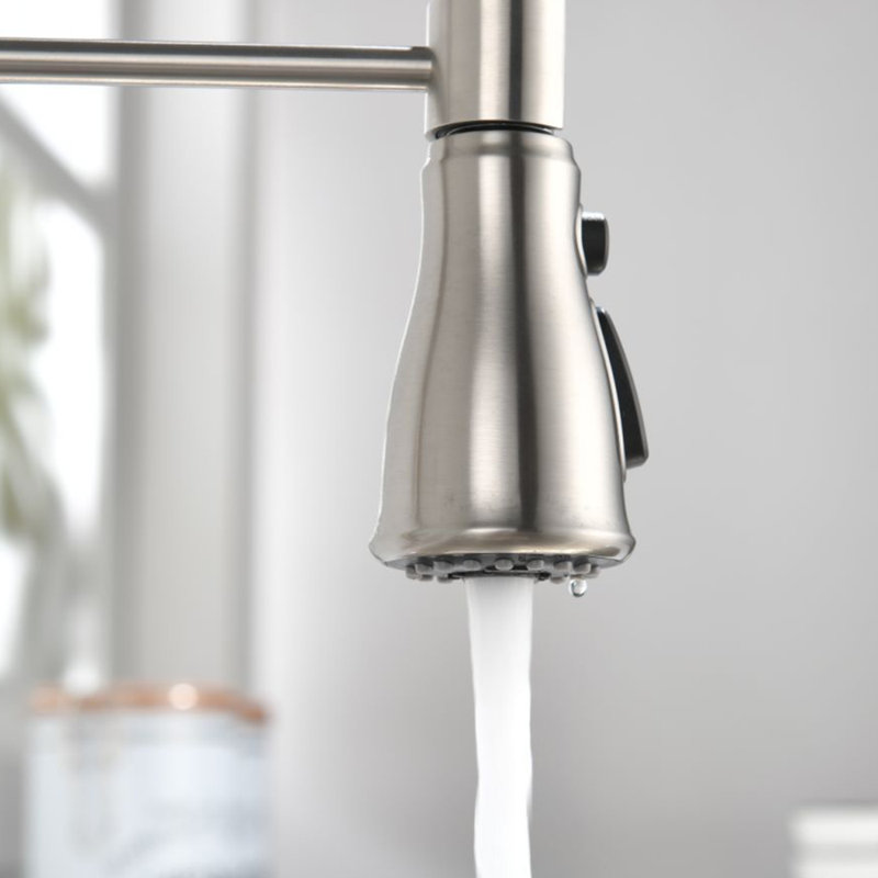 FB Pull Down Kitchen Faucet,  Brushed Nickel