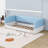 Twin Upholstered Floor Bed with Armrests-129345883