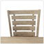Ensemble de 2 chaises de salle à manger à hauteur de comptoir de style rustique moderne en bois massif