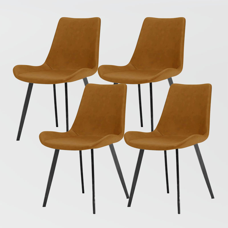 Chaise parsons rembourrée Maxwell Till, Brun