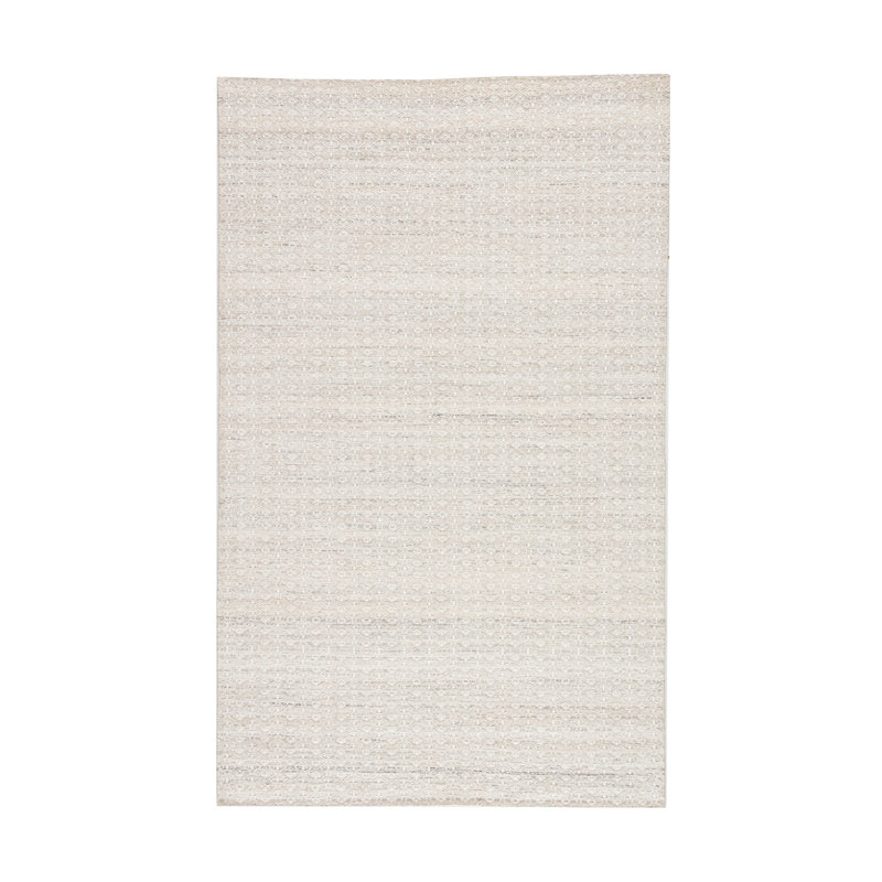 Tapis ivoire crocheté à la main, Rectangle de 2 pi x 3 pi