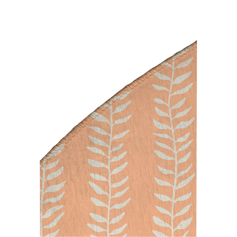 Mystic Ivy Non-Slip Outdoor Rug, Round 5'
