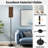  68.5" Standing Floor Lamp Seamless leopard Stylish print for Dimmable Metal Pole Lamp with Linen Lampshade LED Bulb Included