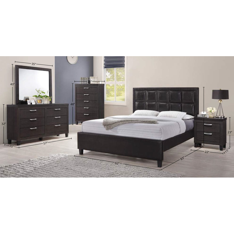 Kerrilynn Piece Bedroom Set, Espresso