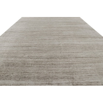 One-of-a-Kind 3'6"x14' 2010s Silk Area Rug