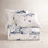 Eucalyptus White Gray Lyocell Ski Season Print Rustic Cabin Lodge Duvet Cover Set