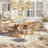 Mahogany Wood Outdoor Dining Table