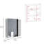 Pharmacie avec miroir, cinq tablettes internes-93836504