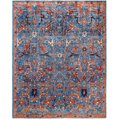 Serapi One-of-a-Kind 8' 0" X 9' 10" Hand Knotted Area Rug