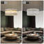 Lustre tambour Modern Minimalist, semi-encastré moderne-1567492310