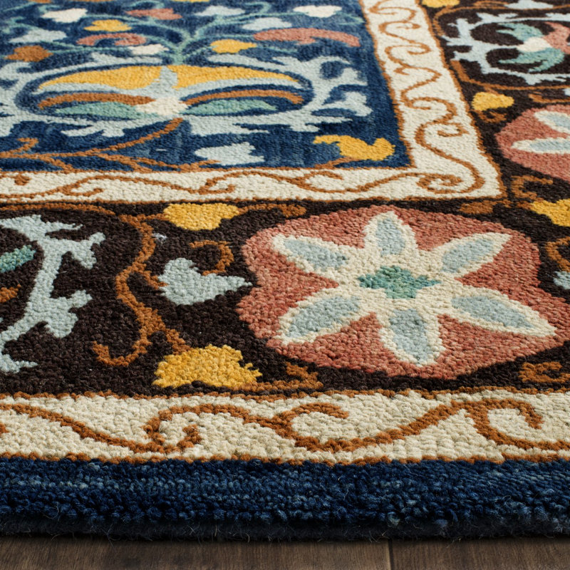 Tapis oriental en laine touffeté à la main Baumgartner, Rectangle de 5 pi x 8 pi