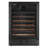 Cosmo Lumin Collection 24 In. 52-bottle Single Zone Compressor Wine Cooler, Digital Controls, Led Lighting, Matte Black