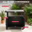 Feasto Bar Cart with Steel Frame and Stainless Steel Outer Material-1958702946