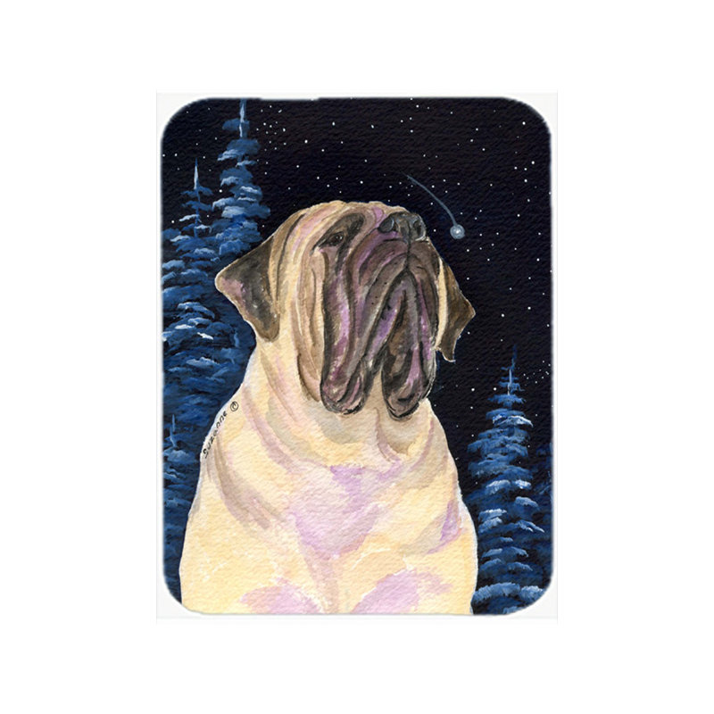 Planche à découper en verre Mastiff rouge®