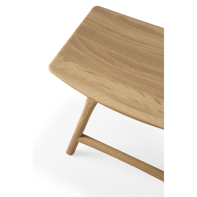 Osso Solid Wood Stool, Oak, Counter Stool (26.5" Seat Height)