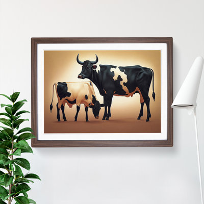 Two Cows - Framed Print
