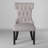 Manchester Upholstered Side Chairs, Light Grey/Black