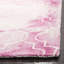 Tapis géométrique rose / ivoire en laine / coton touffeté à la main Berman-23720993