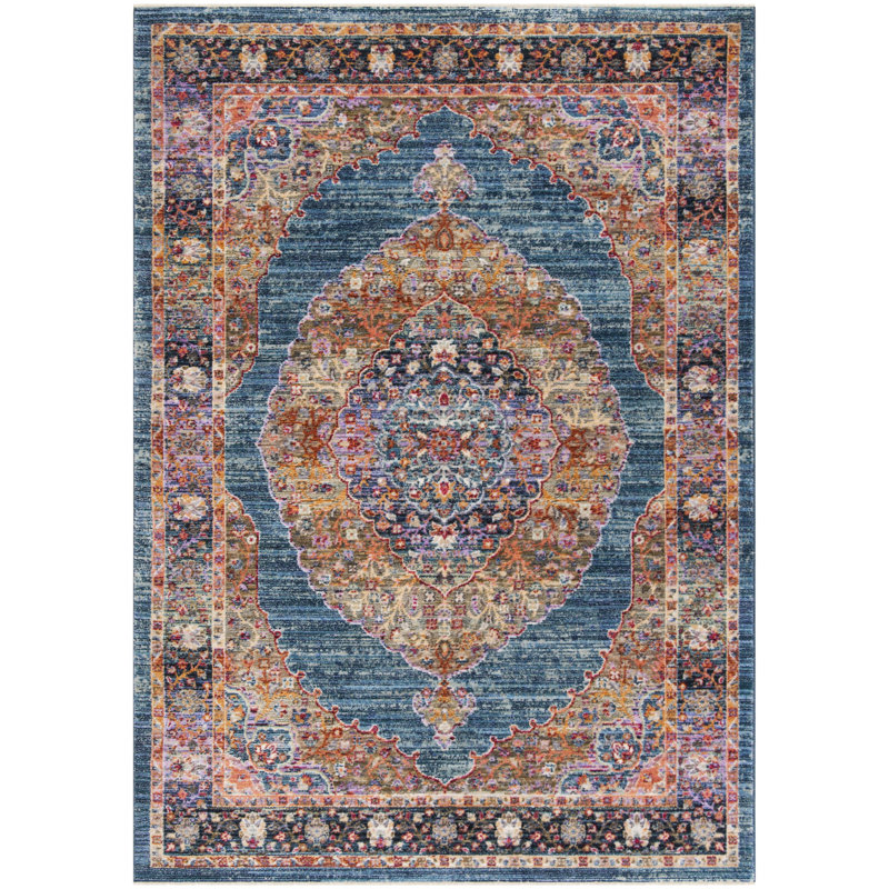 Donnah Performance Oriental Rug, Rectangle 4' x 6'
