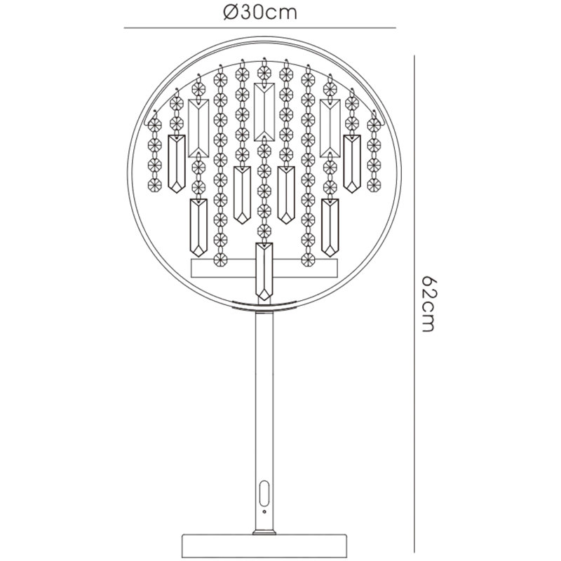 Crystal Table Lamp