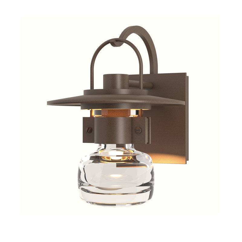 Mason Outdoor Wall Lantern, Coastal Bronze, 9.7" H x 7.2" W x 8" D