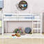 Lit mezzanine simple en bois avec échelle Kaisei-785956428