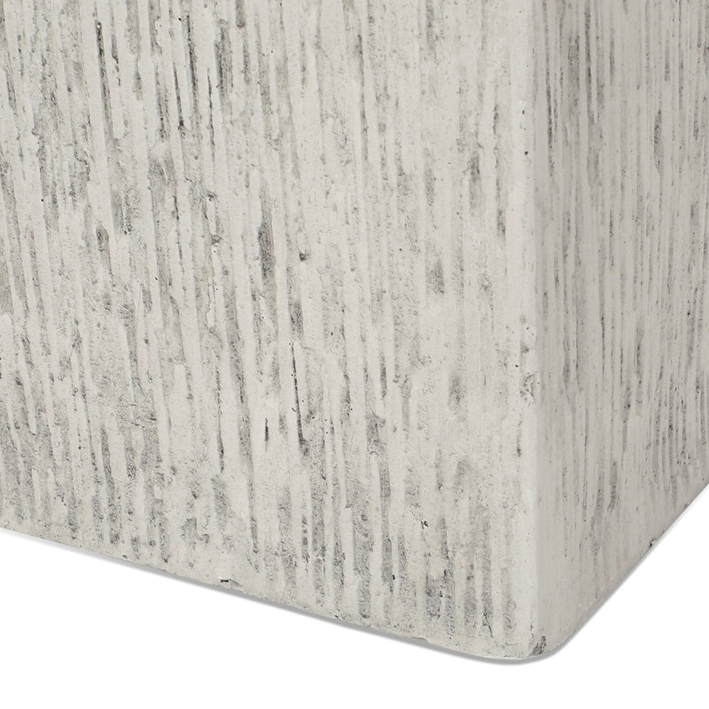 Magnesium Oxide Plant Holder - 8X8x20 In, 9.41 Lbs Antique White, Weather For Flowers, Herbs, Succulents, Vegetables No Assembly Required On Unboxing And Delivery 8"X8"X20" Garden Planter 9.41Lb &