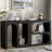 Berniece Modular Console Table with Rectangular Exterior and Curved Interior Design-136314606