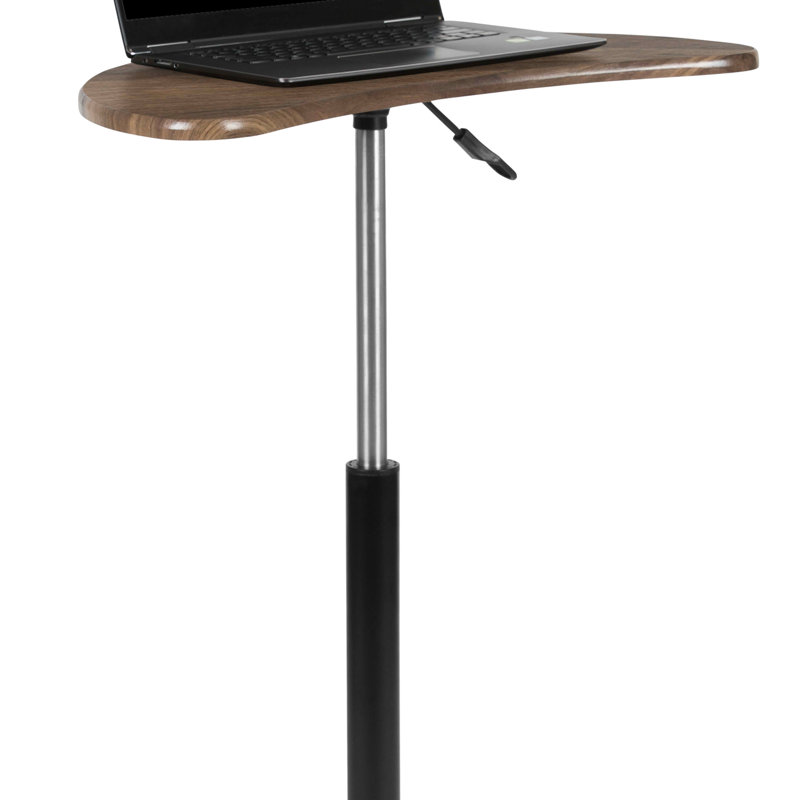 Bureau d'ordinateur portable Venable, Noyer rustique / noir