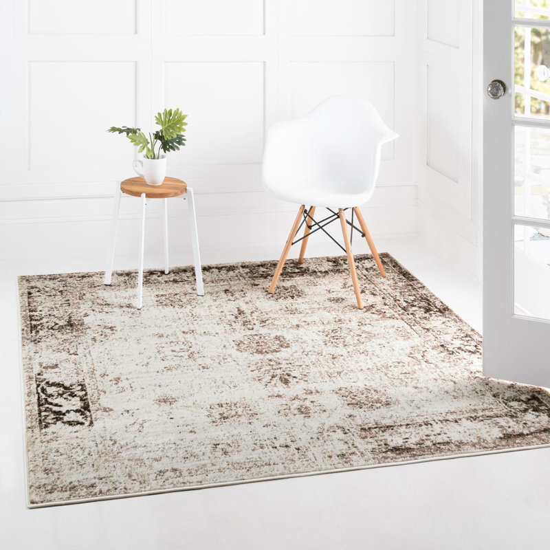 Brandt Rug, Rectangle 7'10" x 10', No, Beige/Tan