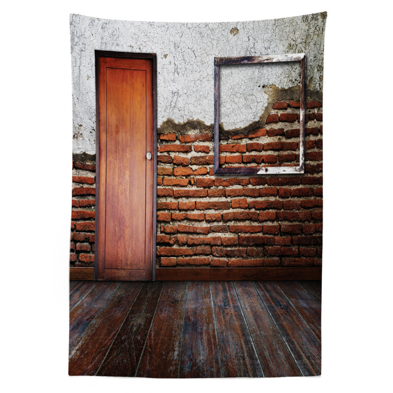 Nappe de plancher rustique en bois vieillie old room, 84 po x 60 po