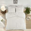 Ensembles de literie confortables en chenille de coton, blanc cassé, style maison de campagne pour la maison