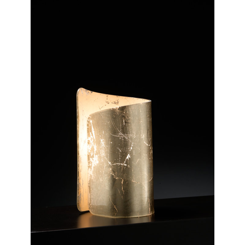 Papiro Glass Novelty Lamp, Gold, Gold