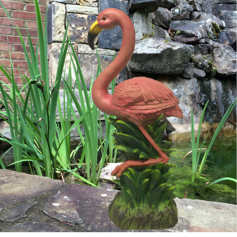 Life's a Beach Flamingo Statue