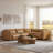5-Piece Wall-hugger Upholstered Power Reclining Sectionnal-679271160-679271161-702016368