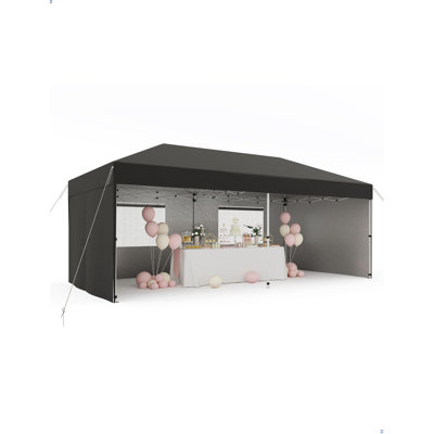 Tente de pavillon escamotable avec tissu 210 D Oxford, pavillon commercial portatif instantané