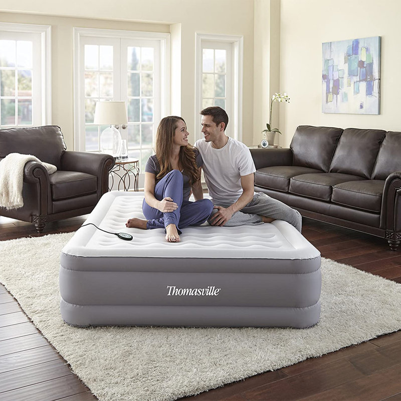 Matelas gonflable 18 "avec pompe intégrée Adamstown Adjusta, Gris